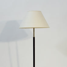Load image into Gallery viewer, Swedish mid-century floor lamp in teak, brass and leather, 1960s