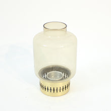 Load image into Gallery viewer, Hans-Agne Jakobsson, model L 95, brass and glass candle holder, 1960s