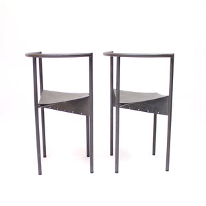 Philippe Starck, pair of Wendy Wright chairs, Disform, 1986