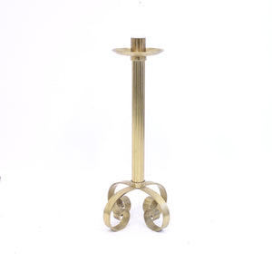 Ivar Ålenius-Bjök, large brass candle holder, Ystad Metall, 1960s