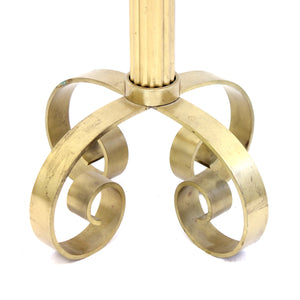 Ivar Ålenius-Bjök, large brass candle holder, Ystad Metall, 1960s