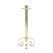 Load image into Gallery viewer, Ivar Ålenius-Bjök, large brass candle holder, Ystad Metall, 1960s