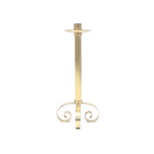 Load image into Gallery viewer, Ivar Ålenius-Bjök, large brass candle holder, Ystad Metall, 1960s
