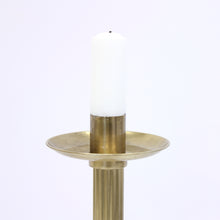 Load image into Gallery viewer, Ivar Ålenius-Bjök, large brass candle holder, Ystad Metall, 1960s