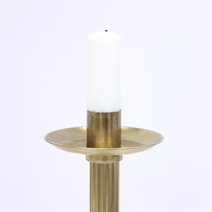 Ivar Ålenius-Bjök, large brass candle holder, Ystad Metall, 1960s