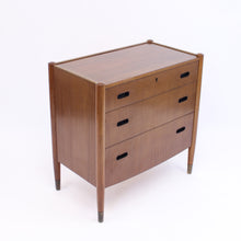 Load image into Gallery viewer, Swedish mid-century Zebrano chest of drawers, ca 1950s