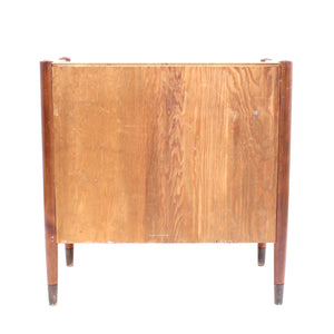 Swedish mid-century Zebrano chest of drawers, ca 1950s