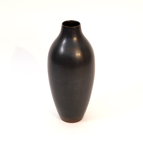 Carl Harry Stålhane, dark blue floor vase for Rörstrand, 1950s