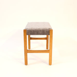 Scandinavian mid-century stool / piano stool in the style of Josef Frank, 1950s