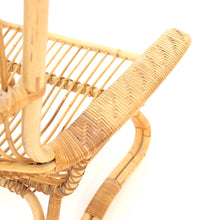 Load image into Gallery viewer, Vintage bambu &amp; rattan lounge chair, 1950s
