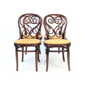 Michael Thonet, rare set of 4 Café Daum chairs for Thonet, 1849