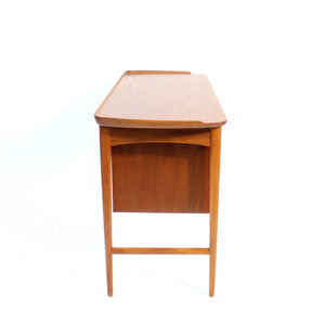 Swedish Mahogany desk two drawers, 1950s