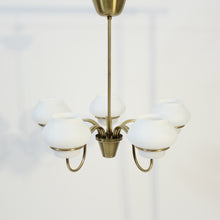 Load image into Gallery viewer, Swedish Modern chandelier attributed to Gunnar Asplund for ASEA, 1950s