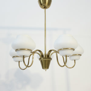 Swedish Modern chandelier attributed to Gunnar Asplund for ASEA, 1950s