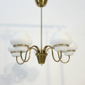 Swedish Modern chandelier attributed to Gunnar Asplund for ASEA, 1950s