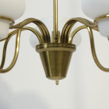 Load image into Gallery viewer, Swedish Modern chandelier attributed to Gunnar Asplund for ASEA, 1950s