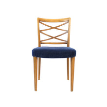 Load image into Gallery viewer, Swedish Modern chair in birch and velvet by Bodafors, attributed to Bertil Fridhagen, 1950s