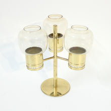 Load image into Gallery viewer, Hans-Agne Jakobsson, brass candle holder for 3 candles, model L-67, 1960s