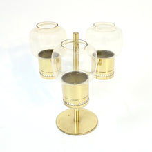 Load image into Gallery viewer, Hans-Agne Jakobsson, brass candle holder for 3 candles, model L-67, 1960s