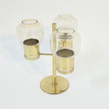Load image into Gallery viewer, Hans-Agne Jakobsson, brass candle holder for 3 candles, model L-67, 1960s