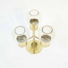 Load image into Gallery viewer, Hans-Agne Jakobsson, brass candle holder for 3 candles, model L-67, 1960s