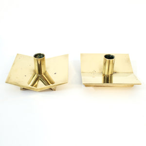 Pierre Forsell, pair of candle holders for Skultuna, model Nr 70, 1960s