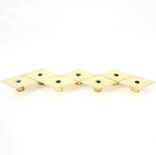 Load image into Gallery viewer, Sigurd Persson, set of 7 brass Romb candle holders, 1980s