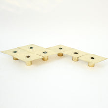 Load image into Gallery viewer, Sigurd Persson, set of 7 brass Romb candle holders, 1980s