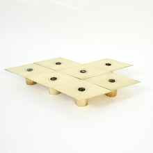 Load image into Gallery viewer, Sigurd Persson, set of 7 brass Romb candle holders, 1980s