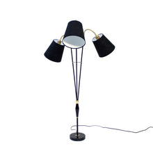 Load image into Gallery viewer, Swedish mid-century floor lamp with 3 lights, 1950s