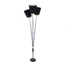 Load image into Gallery viewer, Swedish mid-century floor lamp with 3 lights, 1950s