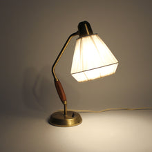 Load image into Gallery viewer, ASEA, brass and teak desk / table lamp, 1950s