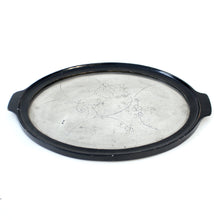 Load image into Gallery viewer, Scandinavian Art Deco pewter and ebonized wood tray, 1930s