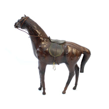 Load image into Gallery viewer, Medium size horse model in genuine leather, 1970s