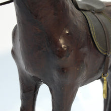 Load image into Gallery viewer, Medium size horse model in genuine leather, 1970s