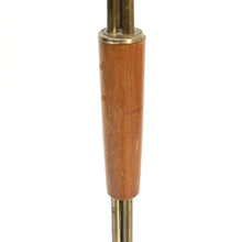 Load image into Gallery viewer, Scandinavian mid-century 3-light floor lamp, teak and brass, 1950s