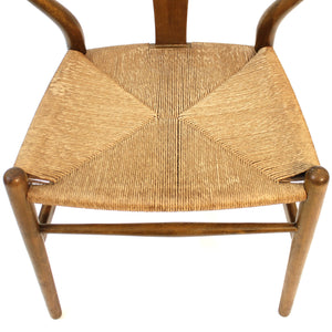 Early Hans J. Wegner, model CH24, Wishbone chair, Carl Hansen & Søn, 1960s