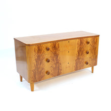 Load image into Gallery viewer, Swedish Modern curved Pyramid Mahogany chest of drawers, ca 1940s