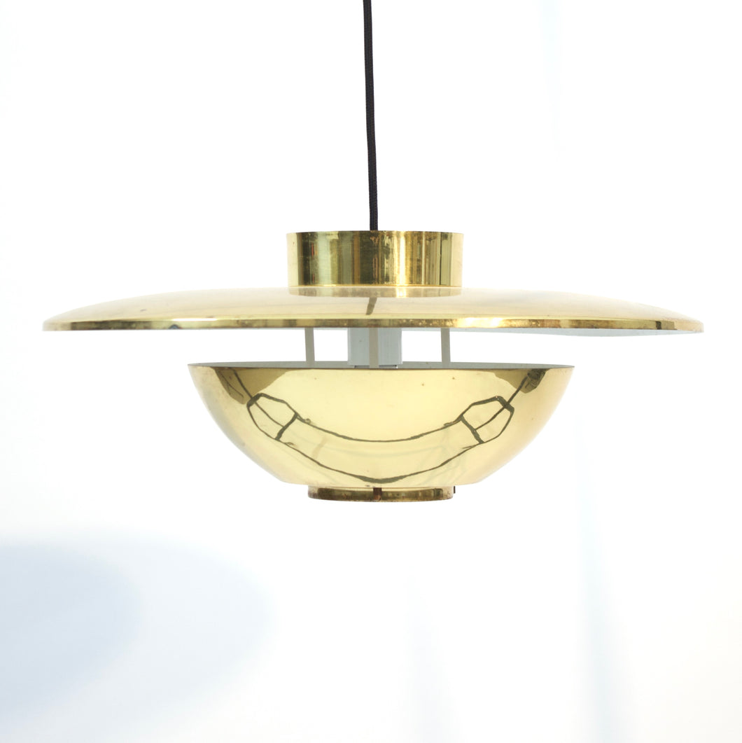 Swedish brass ceiling lamp, attributed to Boréns, 1960s