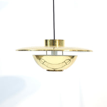 Load image into Gallery viewer, Swedish brass ceiling lamp, attributed to Boréns, 1960s