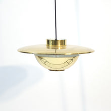 Load image into Gallery viewer, Swedish brass ceiling lamp, attributed to Boréns, 1960s
