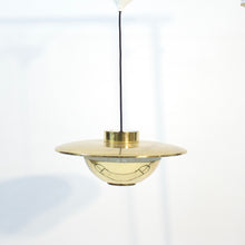 Load image into Gallery viewer, Swedish brass ceiling lamp, attributed to Boréns, 1960s