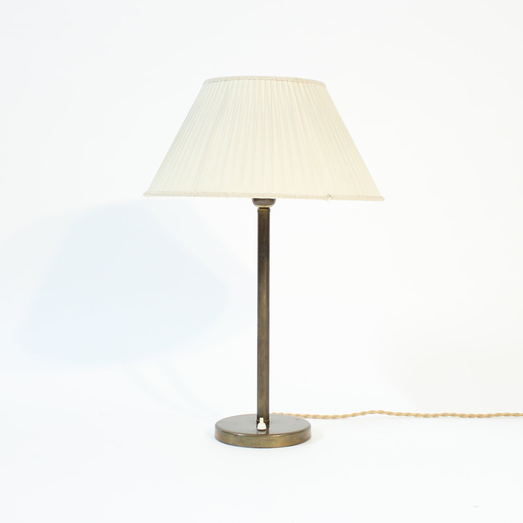 Large brass table lamp by ASEA, Attributed to Hans Bergström, 1950s
