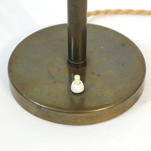 Large brass table lamp by ASEA, Attributed to Hans Bergström, 1950s