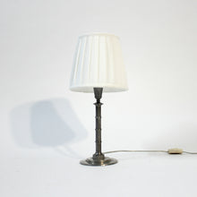 Load image into Gallery viewer, Erik Flemming, Art Deco pewter table lamp, 1930s