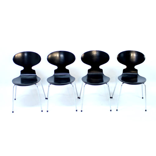 Arne Jacobsen, set of 4 Ant chairs, model, 3100, Fritz Hansen 1969