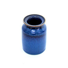 Load image into Gallery viewer, Carl-Harry Stålhane, blue hares fur glazed vase, Rörstrand, 1950s