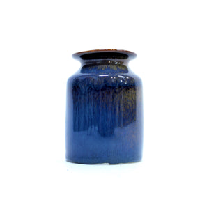 Carl-Harry Stålhane, blue hares fur glazed vase, Rörstrand, 1950s
