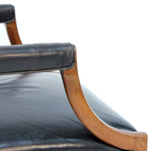 Load image into Gallery viewer, Ole Wanscher, Danish leather and Mahogany lounge chair for A.J. Iversen, 1940s