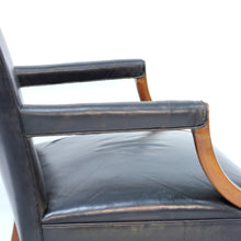 Load image into Gallery viewer, Ole Wanscher, Danish leather and Mahogany lounge chair for A.J. Iversen, 1940s